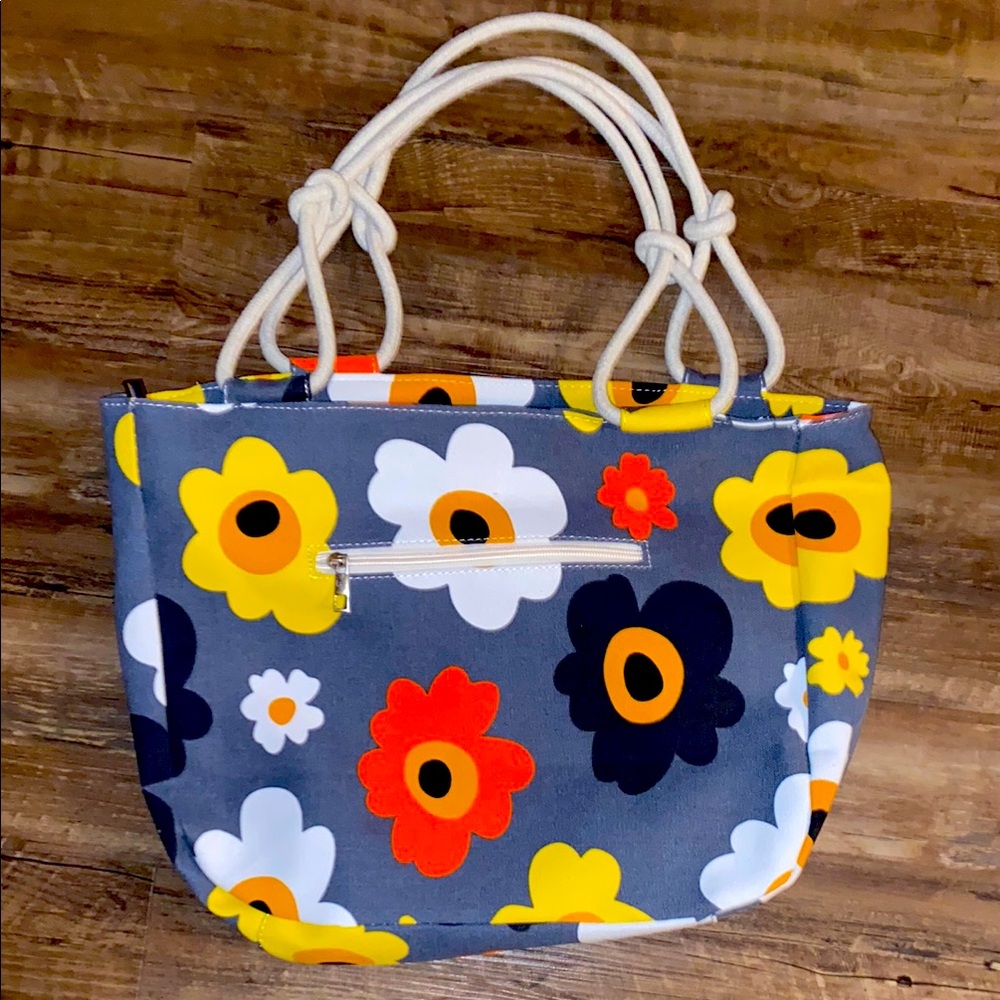 Mary Kay bag Farmhouse summer makeup cosmetics style bag large canvas purse